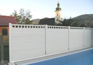 Sichtschutz mit Oberfläche Lasur