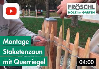 VVideo Montage Staketenzaun mit Querriegel