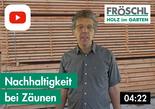 Nachhaltigkeit bei Zäunen aus Lärchenholz