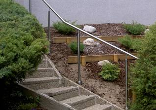 Stiegengeländer aus Edelstahl