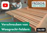 Verschrauben von Waagrecht-Feldern