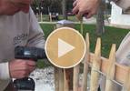 Video Staketenzaun mit Querriegel montieren