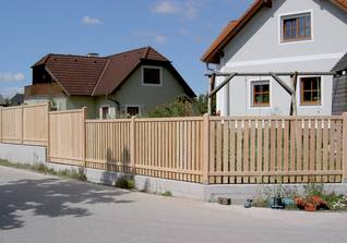 Holzzaun in Sandwichausführung - Lärchenholz