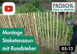 Montage Staketenzaun mit Rundsteher