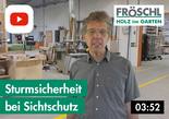 Sturmsicherheit bei Sichtschutz