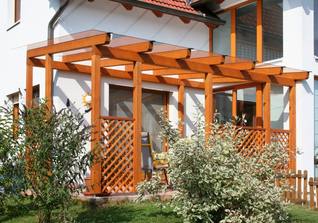 Überdachung Terrasse samt Gitterfelder