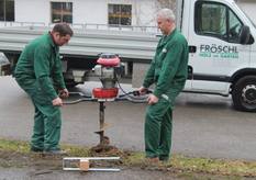 Tragbares Erdbohrgerät zum Bohren der Löcher