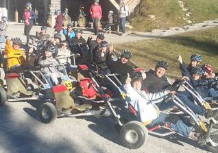 Abfahrt mit dem Mountaingokart
