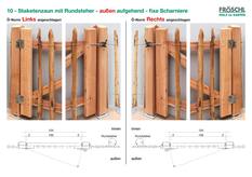 Türdetail 10 - Rundsteherpaket, außen aufgehend