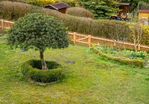 Lattenzaun in Lärche natur