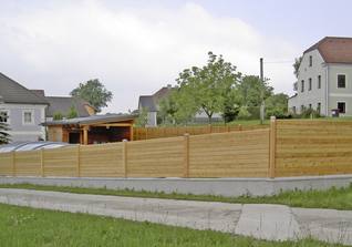 Modell waagrecht schräg an Gelände angepasst