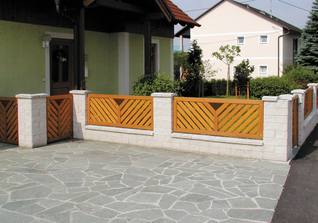 Rahmenzaun - elegant zweifärbig