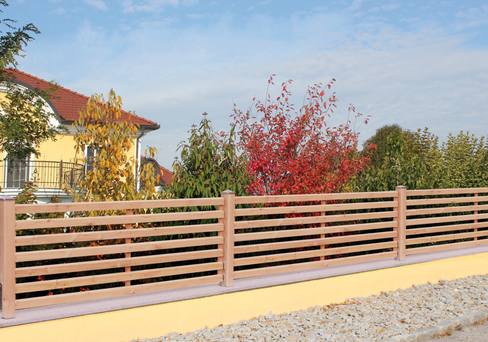 Waagrechtzaun - Geradlinige Gartenzaun Variante