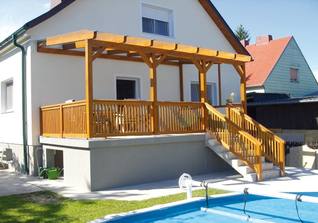 Überdachung Terrasse - mit Stiegenabgang