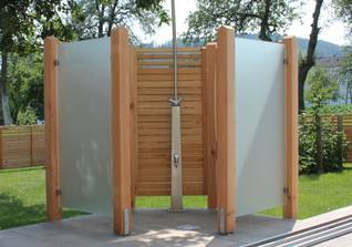Sichschutz für Gartendusche