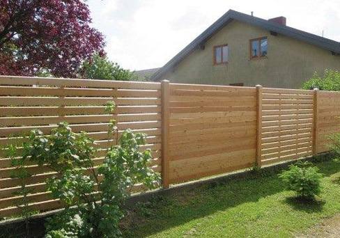 Sichtschutz waagrecht in Lärche natur