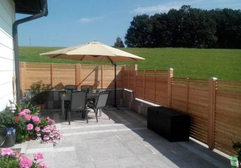 Sichtschutz für Terrasse nach Maß gerfertigt